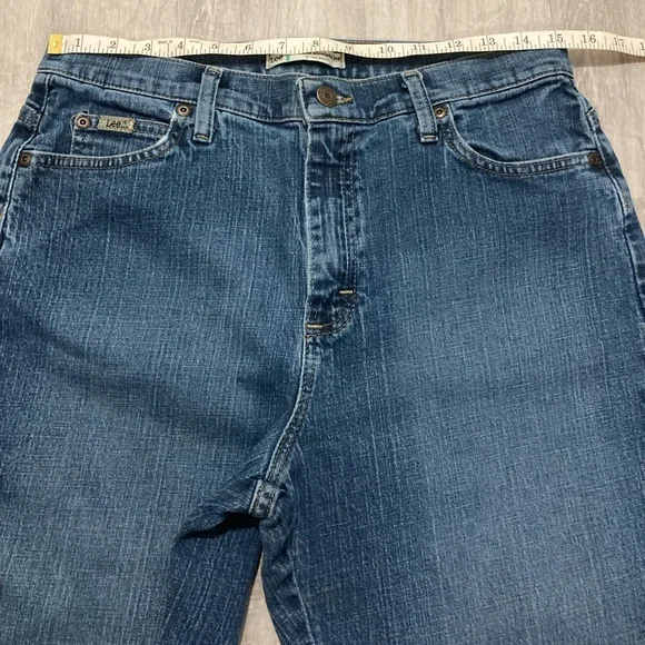 Lee Relaxed Straight Leg Classic Blue Women's Jeans Waist 30 - Picture 10 of 14